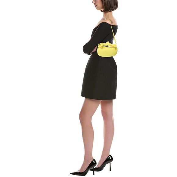 Persaman New York Hanna16 Leather Clutch, Yellow